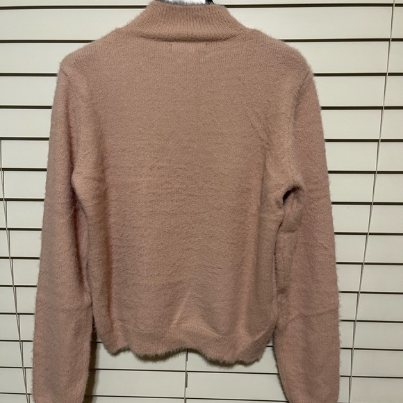 NWT Mango pink textured knit sweater - Picture 2 of 8